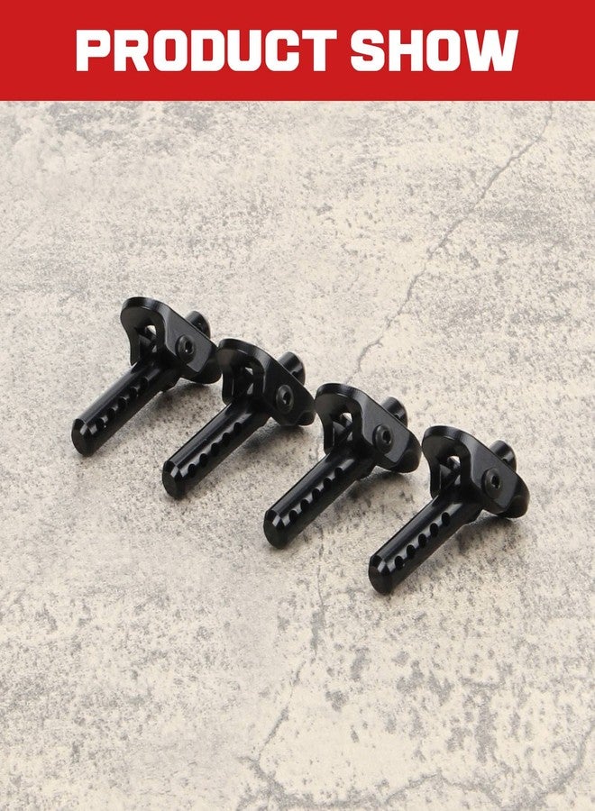 RCAWD Aluminum Alloy Body Post Set for 1-10 Arrma 3s Blx&Mega550 Granite 1-7 1-8 Blx Cars(Black) - Image 5