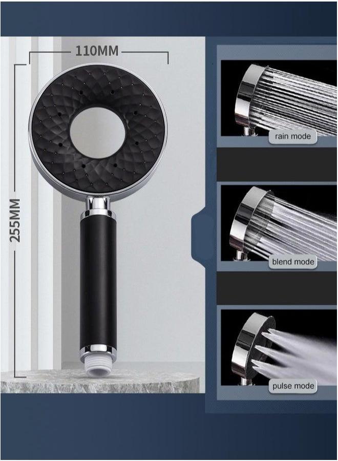 HOMESTAR Leakproof High Pressure Handheld Shower Head 3 Modes Lightweight and Quality Ideal for Hair Care Bathroom - Image 2