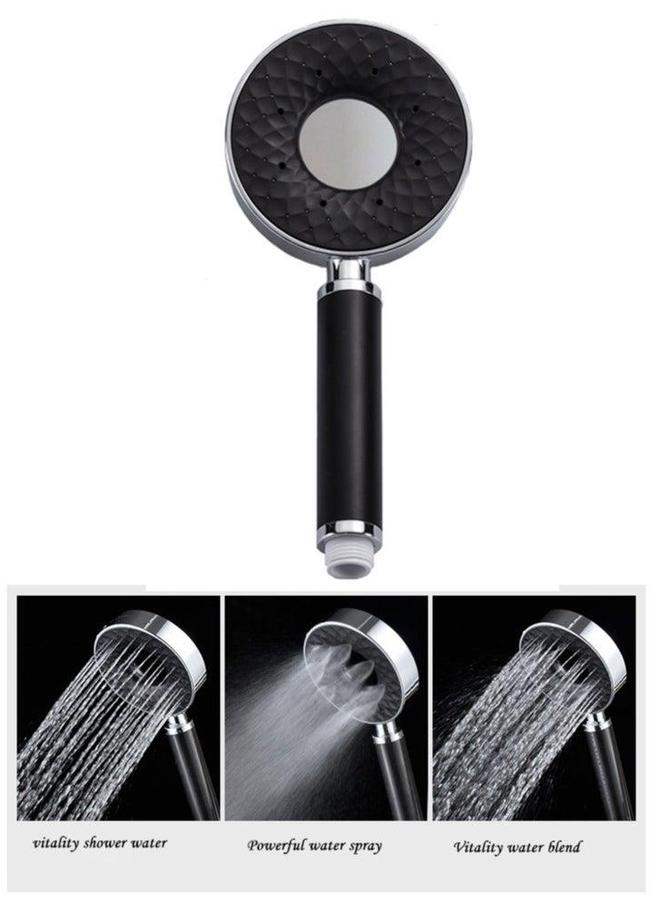 HOMESTAR Leakproof High Pressure Handheld Shower Head 3 Modes Lightweight and Quality Ideal for Hair Care Bathroom - Image 1