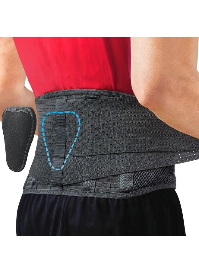 Sparthos - Back Brace For Lower Back Pain - Immediate Relief From Sciatica, Herniated Disc, Scoliosis - Breathable Design With Lumbar Support Pad - For Home & Lifting At Work - For Men & Women - Image 1