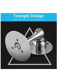Generic Door Stopper Magnetic Door Stop Stainless Steel Magnetic Door Holder with 3M Double Sided Adhesive Tape for No Drilling Screws for Stronger Mount Door 2 Pack  - Image 3