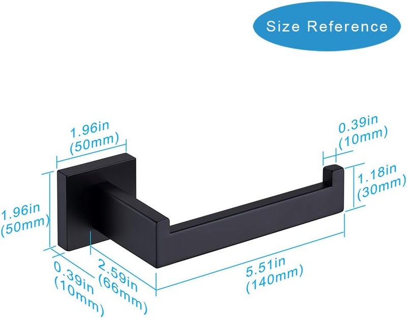 TASTOS N5V8 Short Style-Square Booth Black Paper Towel Holder, Acrylic - Image 4