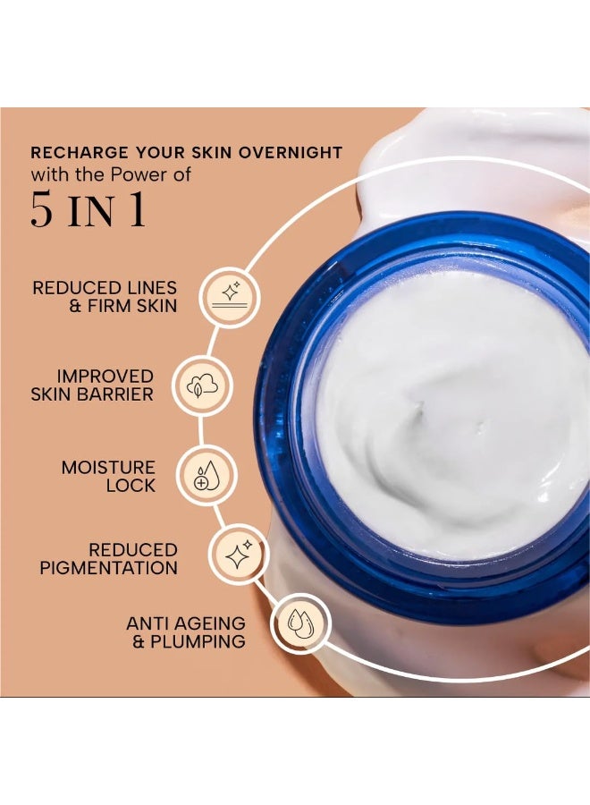 RAS Luxury Oils Super Recharge Night Cream with Bakuchiol (Natural Retinol) & Peptides| Anti-aging Formula | Hydrates & Strenghten Skin Barrier | Reduces Fine Lines & Wrinkles - Image 3
