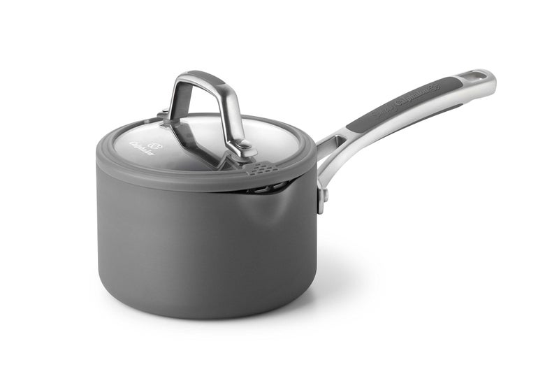 Calphalon Easy System Nonstick Sauce Pan, 1 1/2 quart, Black - Image 1