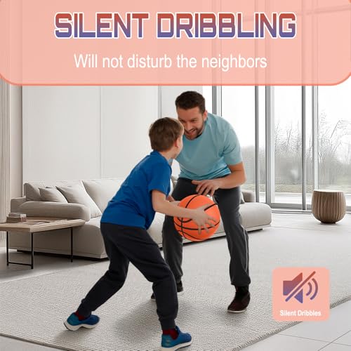 BALSMART Silent Basketball Size 7/29.5", Indoor Basketball for Quiet Dribbling and Indoor Training, Foam Airless Ball with Real Groove and Bounce - Image 3