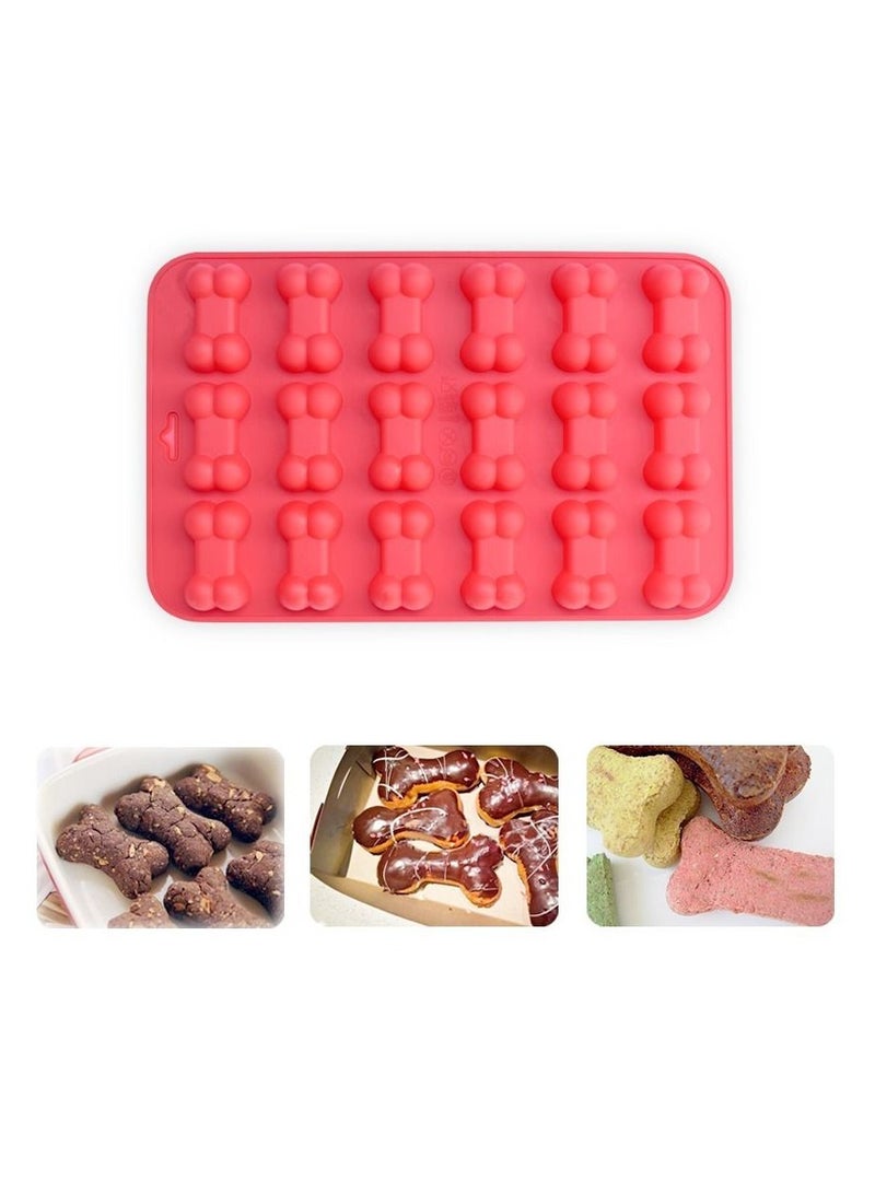 كول بيبي الكلب المخلب والعظام هلام السيليكا العفن ، الشوكولاته ، والحلوى ، والهلام ، مكعبات الثلج ، الكلب الغذاء الصف سيليكون العفن ( الكلب المخلب العظام مجموعة من 4 قطع ) - Image 2