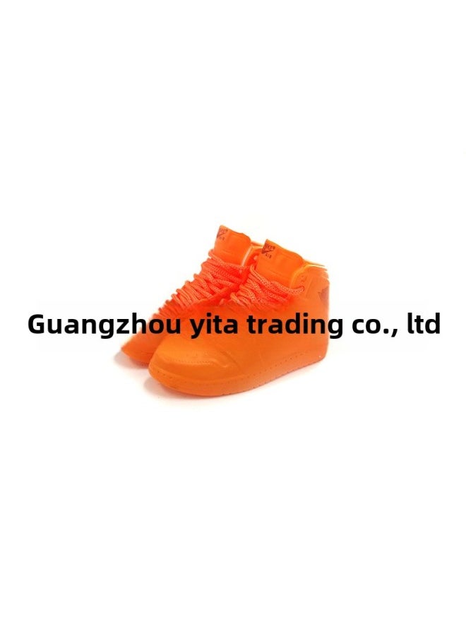 Labubu Labubu Doll 17cm Shoe Model 5cm Vinyl Toy Hand-made Blind Box AJ1 Pair-Color:99. All Gold  - Image 1