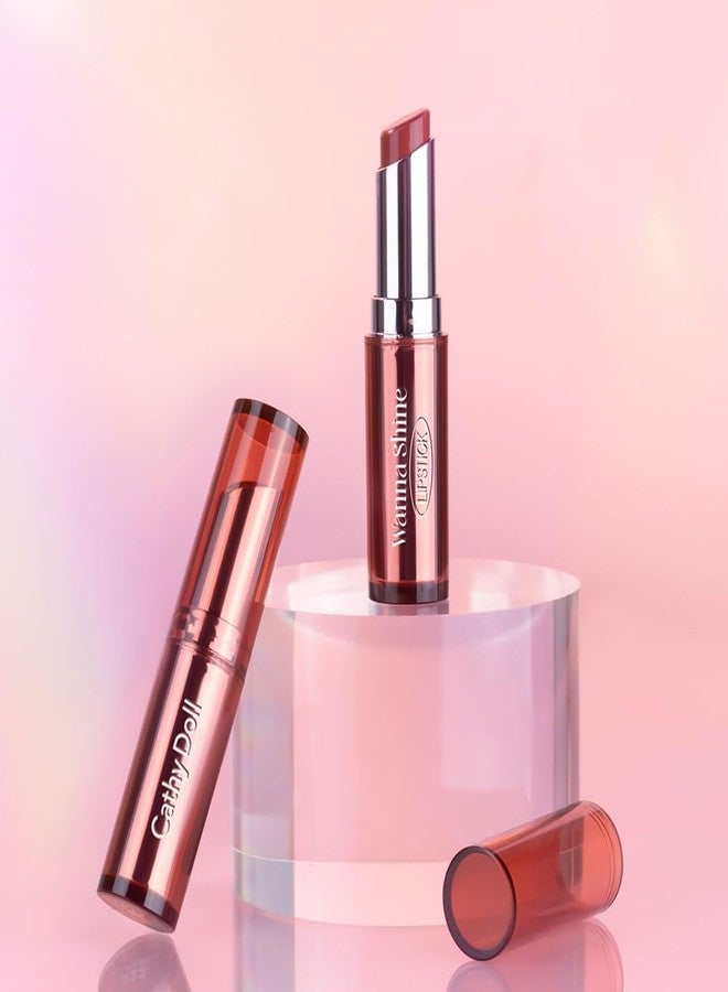 VIRAVIN HOUSEWARE Cathy Doll Wanna Shine Hydrating Lipstick – #03 Pink Scene, 3g | High-Shine Glossy Finish Lip Tint with Hyaluronic Acid, Grape Seed Oil & Ceramides for Soft, Plump Lips - Image 4