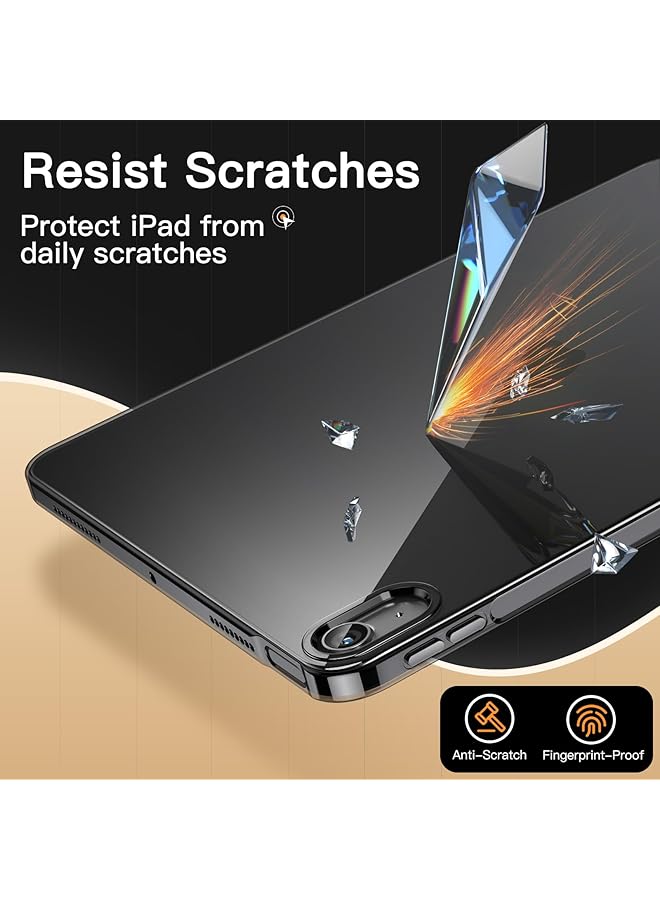جي تيك حافظة لجهاز ايباد اير 11 انش M2 2024 وايباد اير 5 4 10.9 انش موديل 2022 2020، حافظة شفافة ناعمة من مادة TPU مقاومة للصدمات، تدعم قلم الشحن برو 2Nd، لون اسود - Image 5