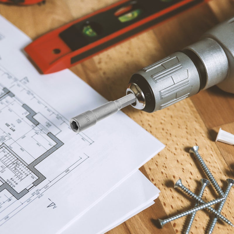 مجموعة متنوعة من رؤوس مفاتيح صواميل سداسية لماكينات الحفر، تصميم دقيق لسهولة الاستخدام - Image 5