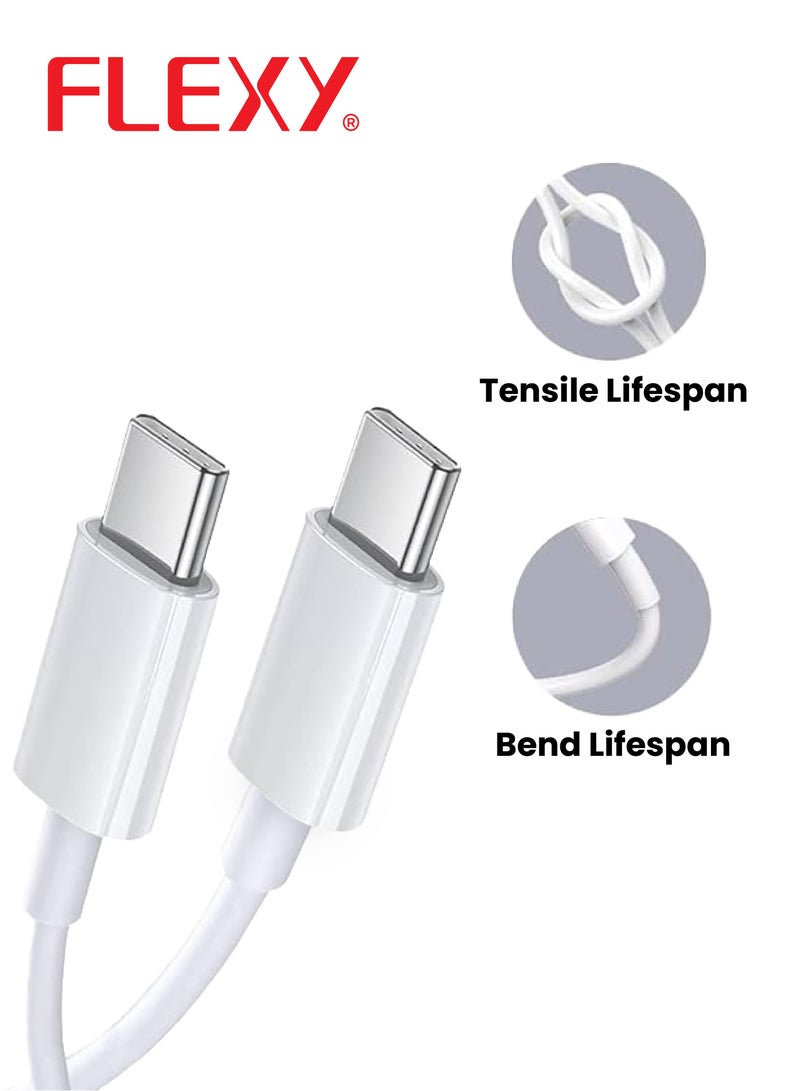 Flexy Fast Charger 20W USB-C Power Adapter and USB-C Charge Cable (1m) – the perfect combination for fast, efficient, and reliable charging. Whether you need to power up your smartphone, tablet, or any USB-C enabled device, this bundle delivers exceptional performance every time. - Image 3