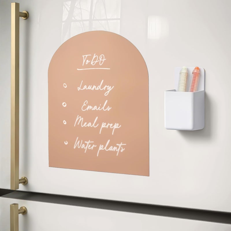Orelle MagicWall Magnetic Wall Decal Arch Peel and Stick Magnetic Chalkboard for Wall Kids Wall Decals Playroom Essentials Mini 85 x 11 Mocha - Image 2