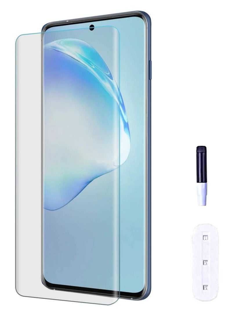 Generic - UV Liquid Glue Full Coverage Tempered Glass Screen Protector For Honor X9a - Clear - Image 1