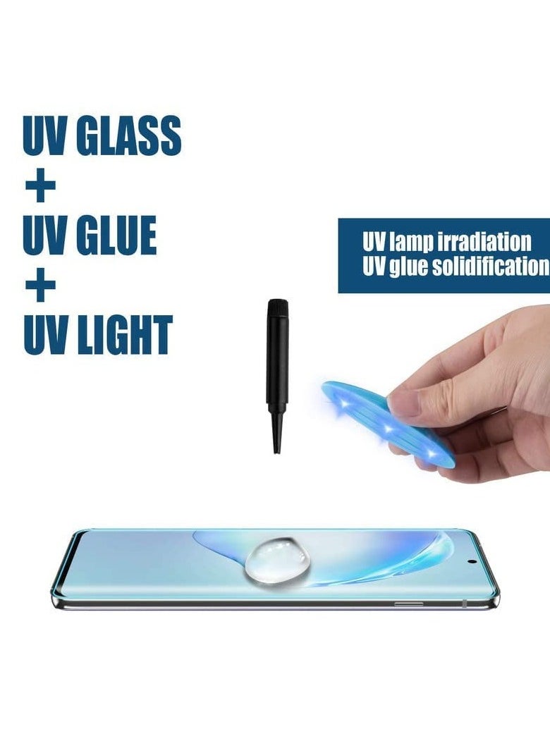 Generic - UV Liquid Glue Full Coverage Tempered Glass Screen Protector For Honor X9a - Clear - Image 1