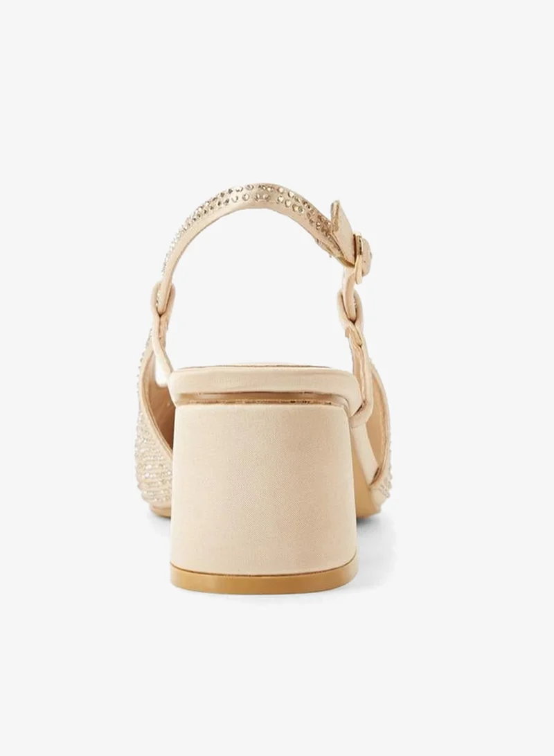 Flora Bella By Shoexpress GOLD Women Strap Sandals Casual Slip On for Women | Best Price UAE