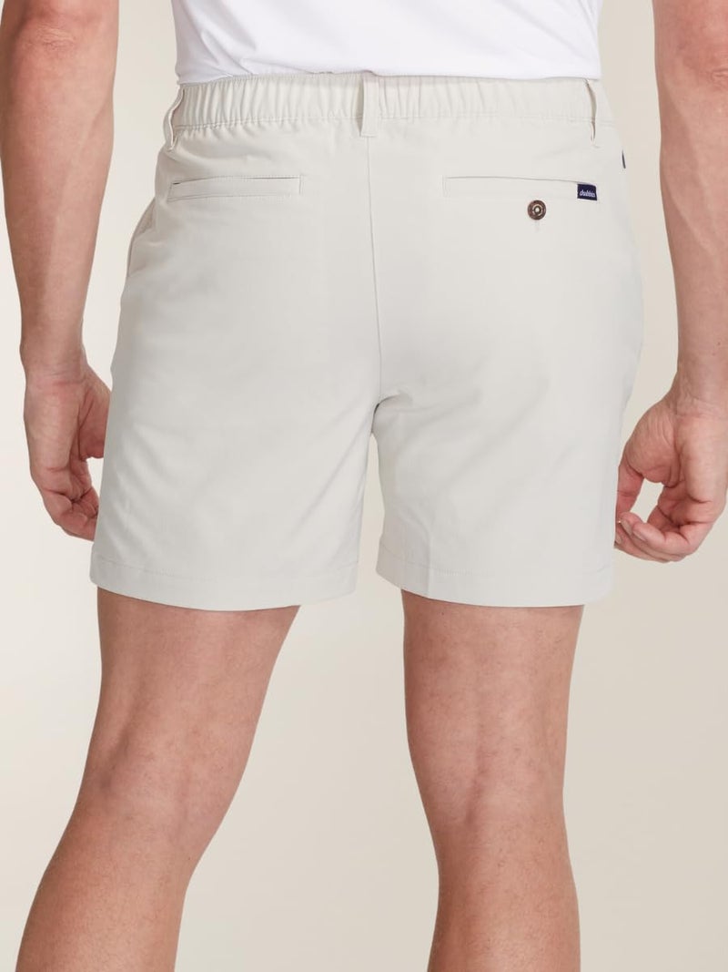 Chubbies Everywear Menâ€™s Shorts â€“ Mens Shorts Casual 6in Inseam, Elastic Waist, Water-Resistant, Zipper Pocket (Khakinators, X-Large) - Image 2
