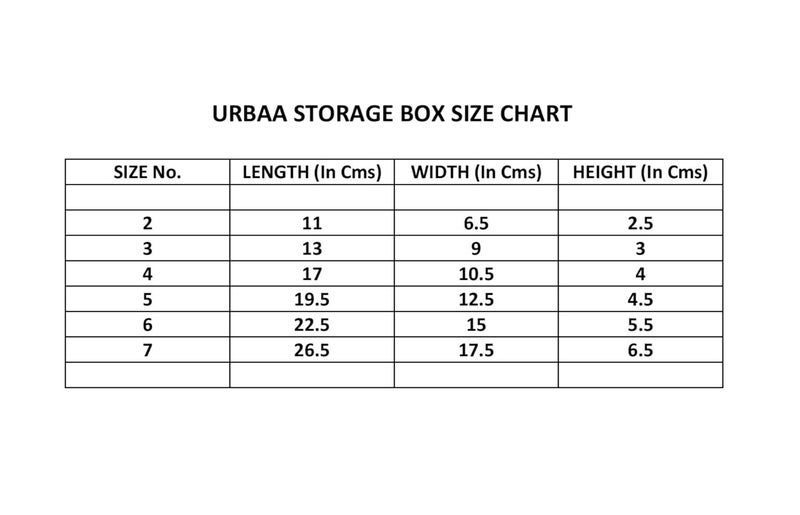 URBAA Small Storage Boxes container with Lock LidJewellery Case OrganiserPUREPACK234567 Size No 234567 Set Of 6 boxes - Image 5