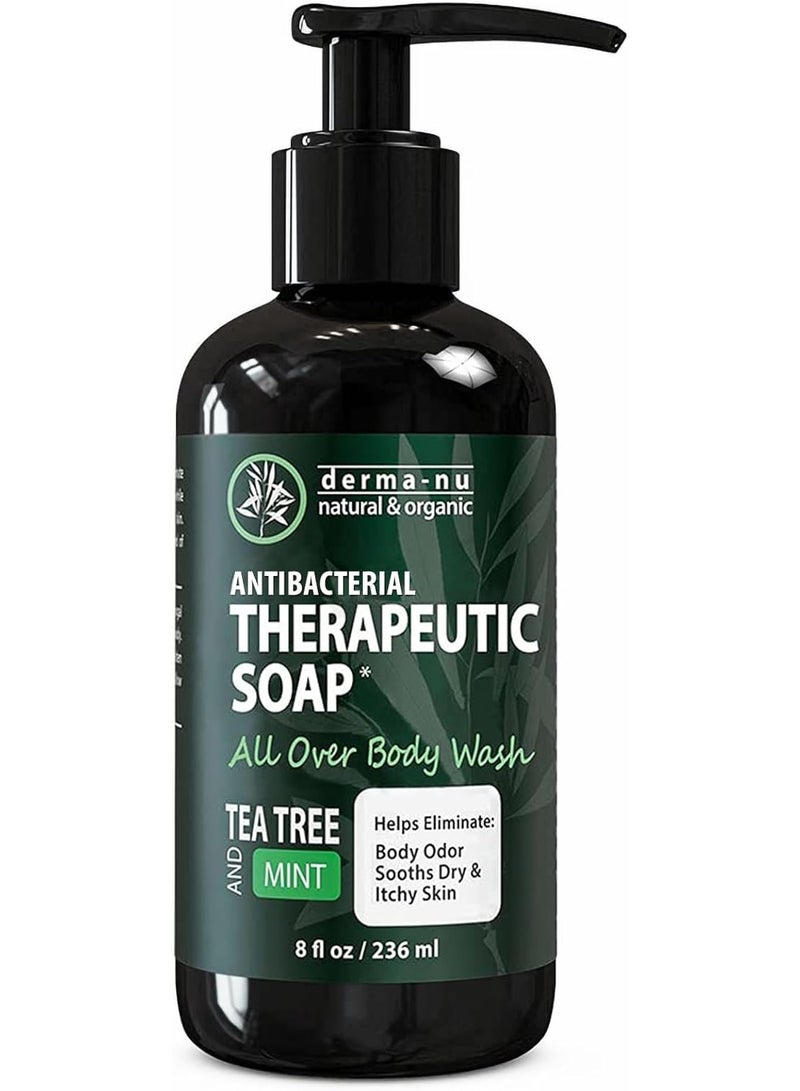 Derma-nu Antifungal Antibacterial Soap and Body Wash- Natural Fungal Treatment with Tea Tree Oil for Jock Itc - Image 1