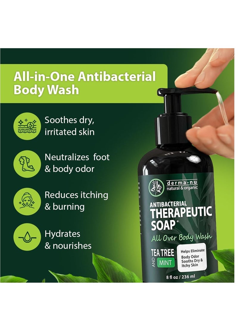 Derma-nu Antifungal Antibacterial Soap and Body Wash- Natural Fungal Treatment with Tea Tree Oil for Jock Itc - Image 3