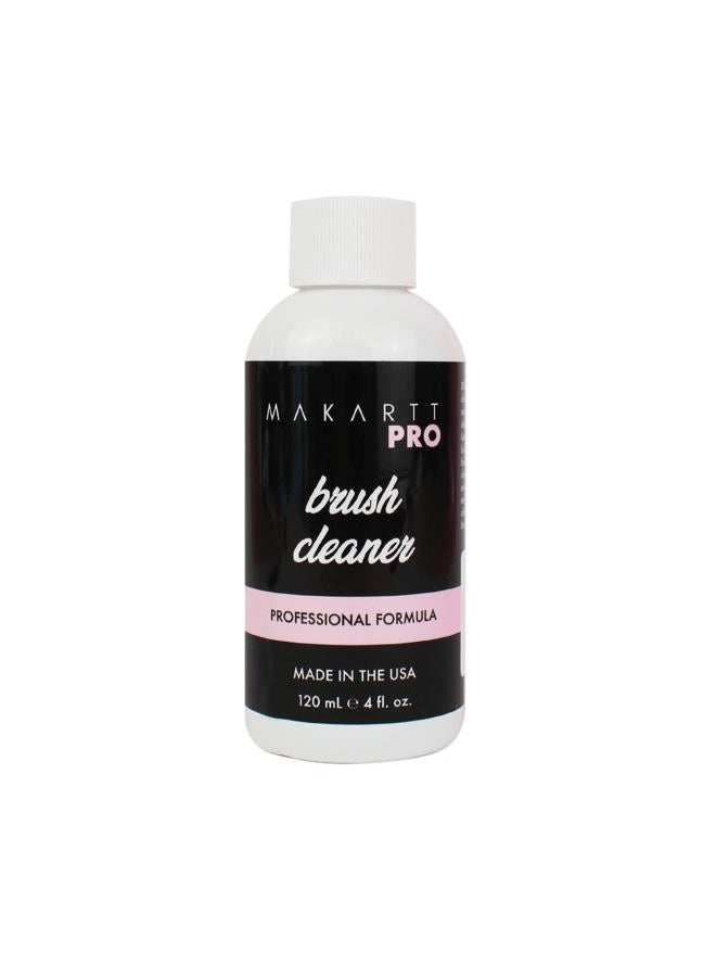 MakarttPro Nail Art Brush Cleaner & Care Solution, Professional Acrylic Nail Brush Maintenance Tool for Kolinsky Brushes, Prevents Hardening, Extends Brush Life, Made in USA, 4oz / 118ml - Image 1