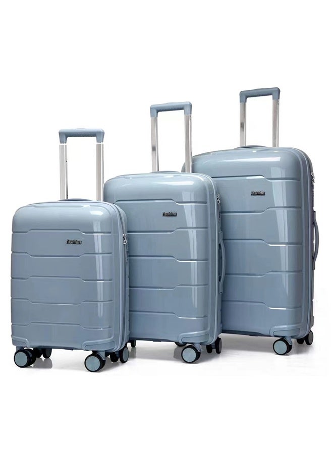 فاشون Elegant 3-Piece Luggage Set - 20/24/28 INCH with Anti-Theft Zipper and Spinner Wheels - Image 1