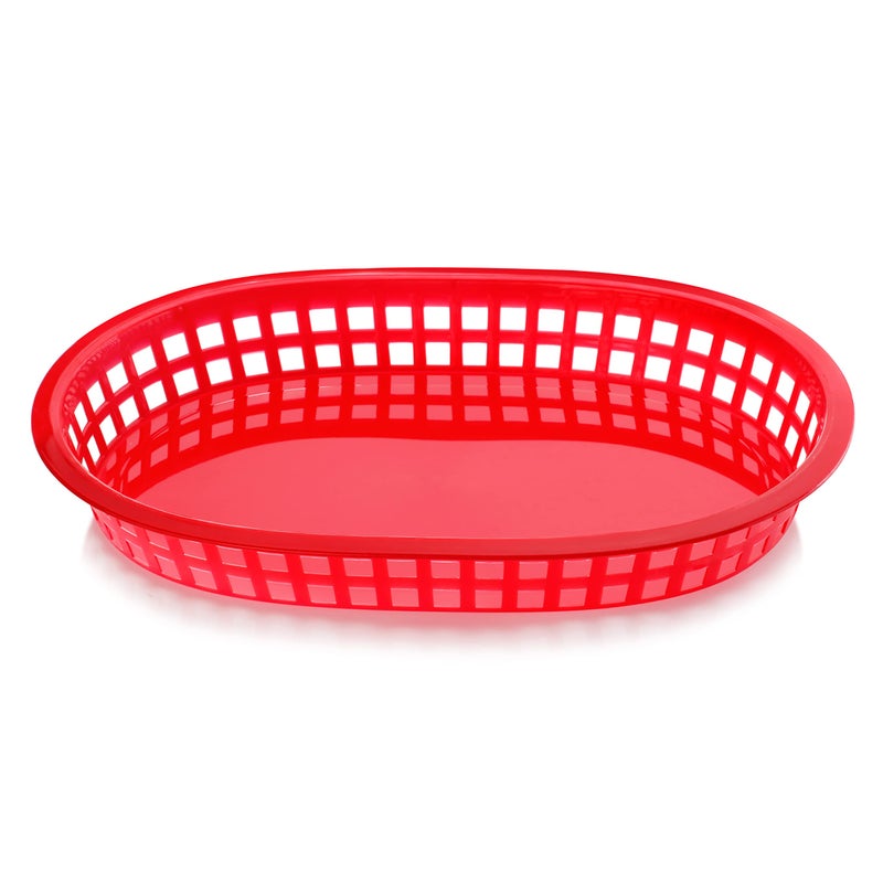 New Star Foodservice سلال الطعام السريعة من نيو ستار 44065، 10.5 × 7 بوصة، مجموعة من 12، أحمر - Image 3