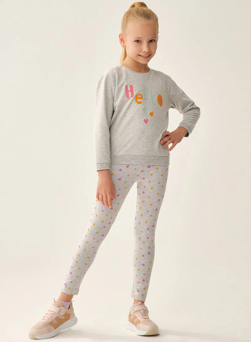 dagi Kids Dot Print Leggings