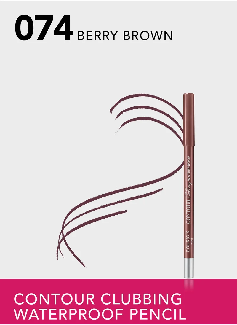 BOURJOIS PARIS Bourjois Contour Clubbing Waterproof Eye Pencil - 074 - Berry Brown, 1.2g