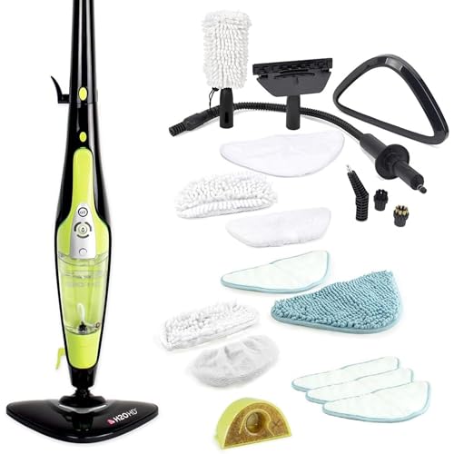 H2O HD PRO Steam Mop and Handheld Steam Cleaner  for Floors Carpets Windows Upholstery Kitchens  Bathrooms