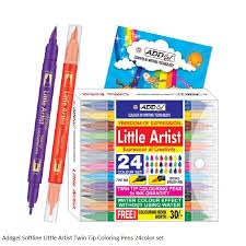 ADD Gel Multicolor Little Artist Colouring Pen - Twin Tip Brush 24 Pen Set - Image 5