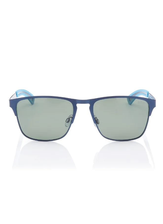 Lee Cooper Polarized Sunglasses G15 Frame Dark Blue Mirror Lens 56mm  - LC1222C03