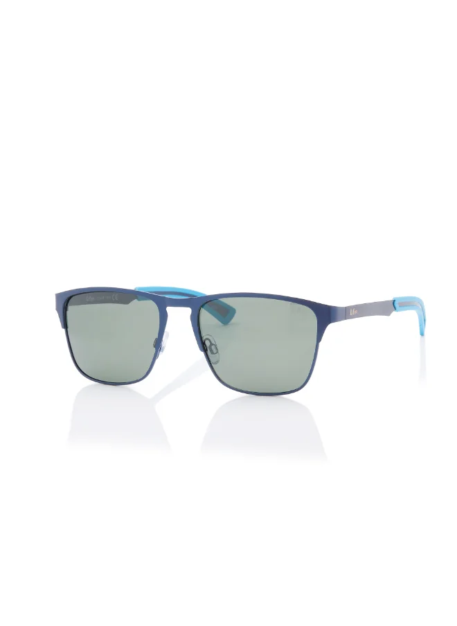 Lee Cooper Polarized Sunglasses G15 Frame Dark Blue Mirror Lens 56mm  - LC1222C03