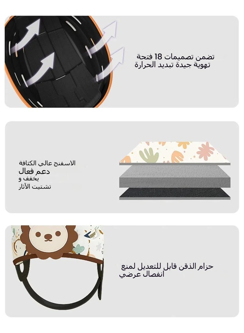 واقي رأس للأطفال الزحف والمشي خوذة ناعمة مضادة للصدمات خفيفة الوزن قابلة للتوسيع والتعديل حسب العمر - Image 5