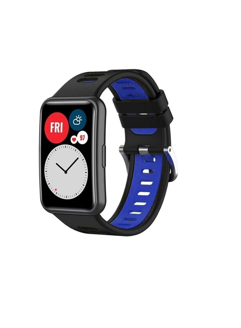 Soft Silicone Replacement Band Bracelet Wristband Adjustable Strap with Clasp for Huawei Watch Fit Strap - Image 1