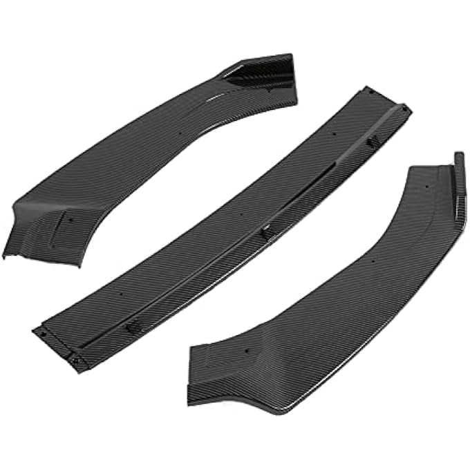 CHICIRIS Front Bumper Lip Aggressive Replacement Spoiler for MK7 GTD R 20132020 Improve Grip for Enthusiasts ABS Black (Carbon Fiber Pattern) - Image 4