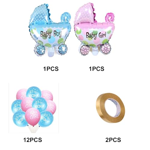 SOI Baby Shower Decoration Items | Baby Boy Balloons For Decoration | Baby Girl Balloons For Decoration | Welcome Baby Boy Decoration | Welcome Baby Girl Decoration (Pack of - 16) - Image 2
