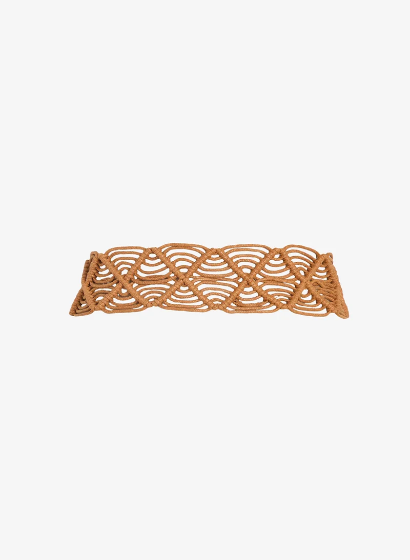 ايلا Raffia Textured Waist Belt