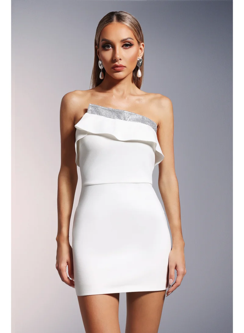 Bella Barnett  Madelynn Strapless Diamond Mini Dress for Women | Best Price UAE