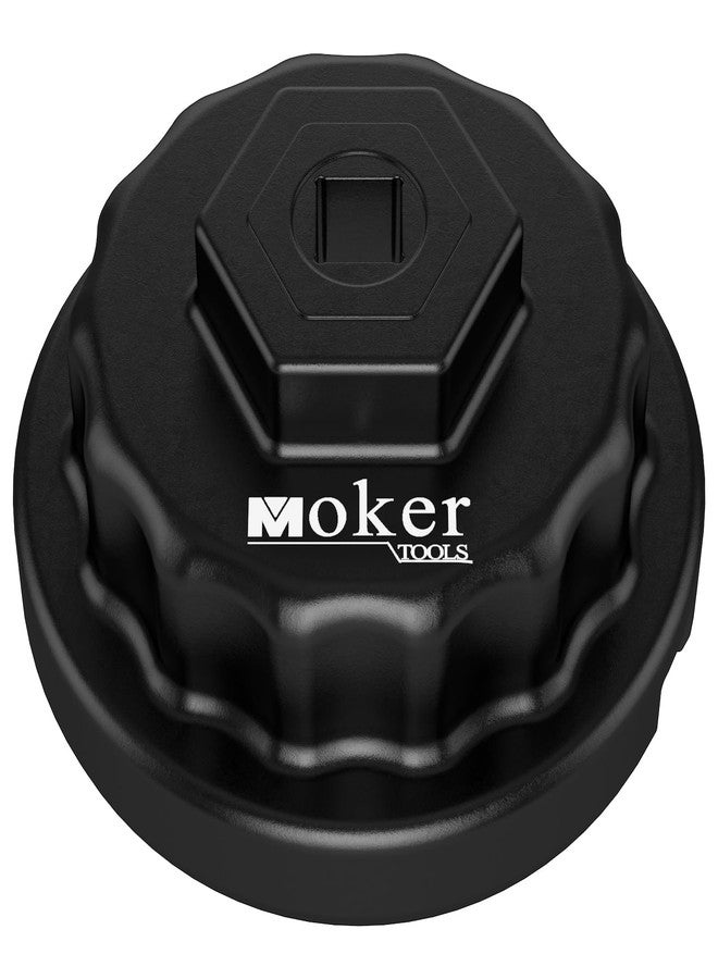 Moker Upgraded for Toyota Oil Filter Wrench, 64mm 14 Flute Aluminum Tool for Easy Oil Filter Removal, Compatible with Toyota, Lexus, and Scion Vehicles Equipped with 2.5L to 5.7L Engines - Image 5