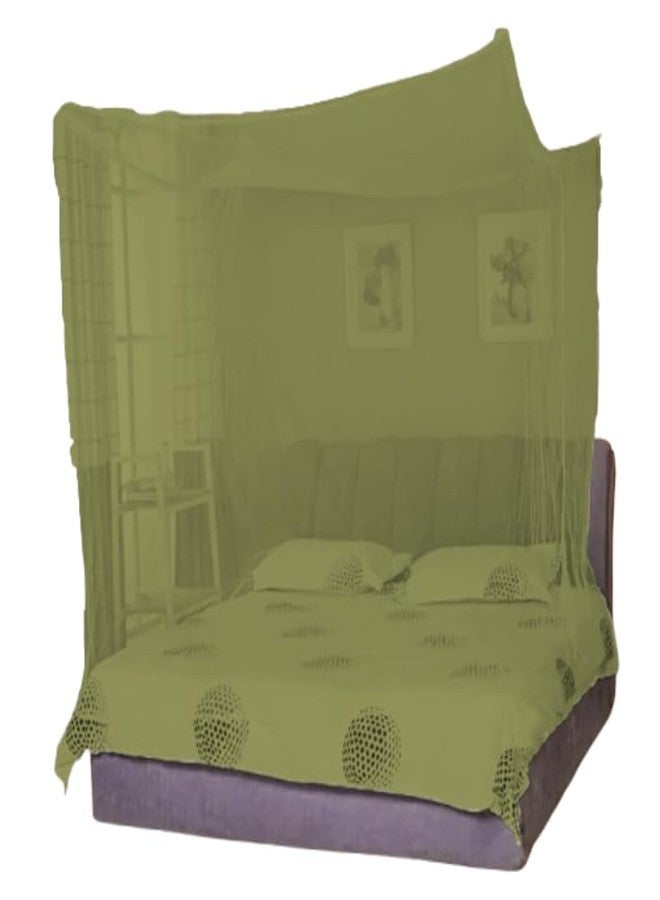 Divayanshi Foldable Polycotton Mosquito Net (Machhardani) for Triple Bed (10x6.5 ft, Olive Green) | Large, Breathable & Lightweight | Easy Setup, Foldable & Portable | Full Protection for Home - Image 4