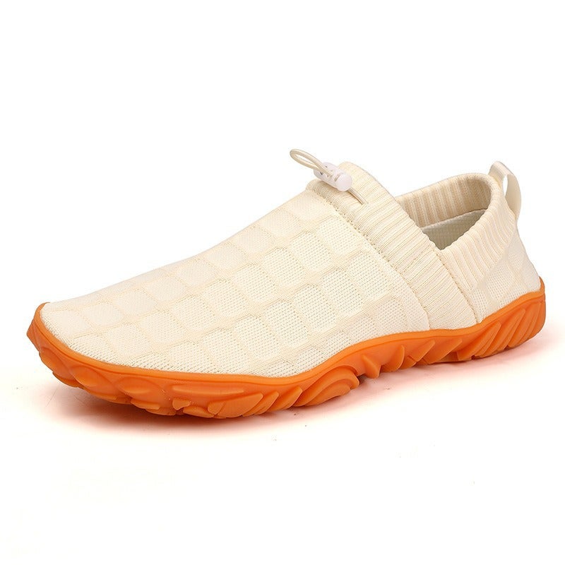 Outdoor Versatile Barefoot Breathable Sweat-Absorbent Fly-Knit Sports Shoes Running Exercise Daily Walking Couple Fitness Wide-Toe Shoes - Image 1