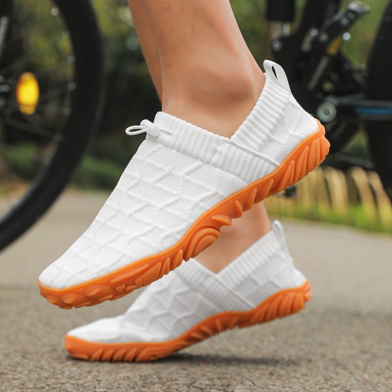 Outdoor Versatile Barefoot Breathable Sweat-Absorbent Fly-Knit Sports Shoes Running Exercise Daily Walking Couple Fitness Wide-Toe Shoes - Image 3