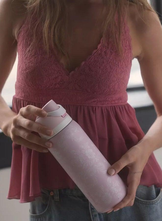 Owala （Ribbon Toile 32OZ）FreeSip Insulated Stainless Steel Water Bottle with Straw for Sports, Travel, and School BPA-Free Sports Water Bottle - Image 2