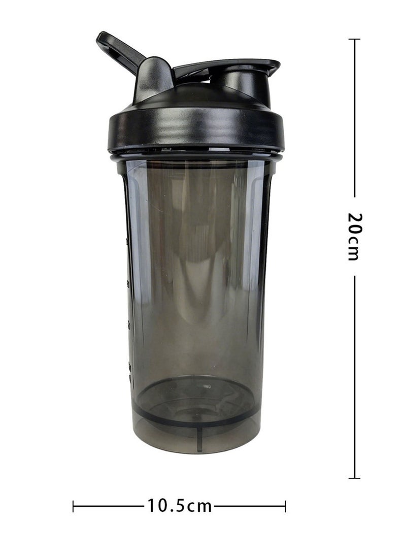 2 حزمة 600 مل زجاجات البروتين شاكر خلاطات البروتين، BPA-خالية شاكر البروتين خلاط أكواب المياه مع 304 الفولاذ المقاوم للصدأ خلط الكرات، زجاجات مياه التسرب للصالة الرياضية للصالة الرياضية، التمرين - Image 3