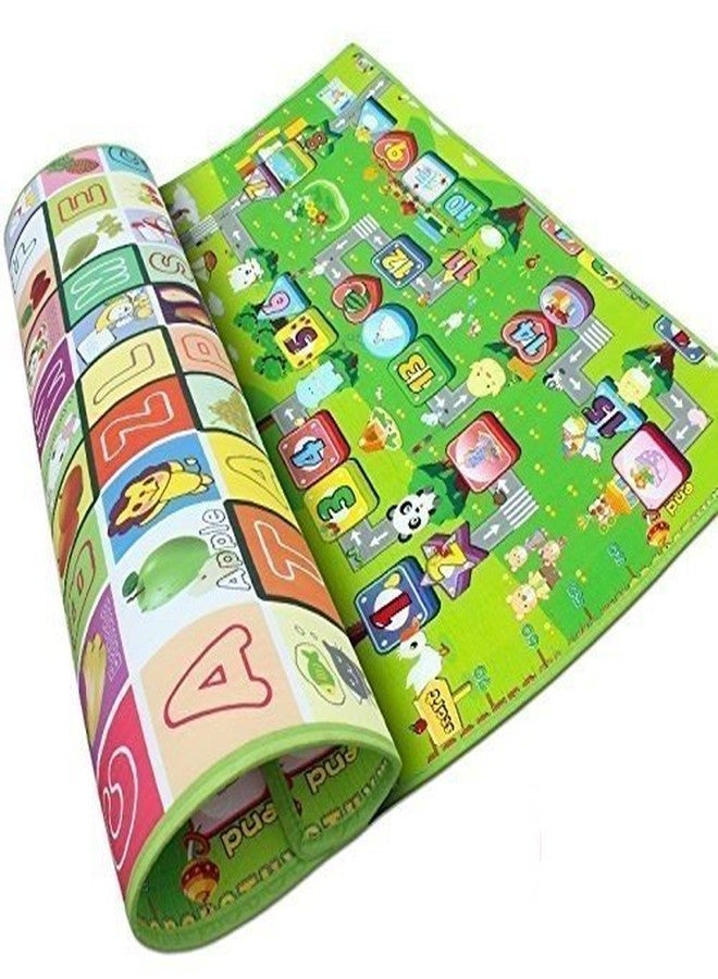 Vroxy Baby Play Crawl Floor Mat for Kids Picnic School Home with Zip Bag to Carry|| Waterproof Double Side Mat for Baby Playing Area (RandomColor) (Small) - Image 2