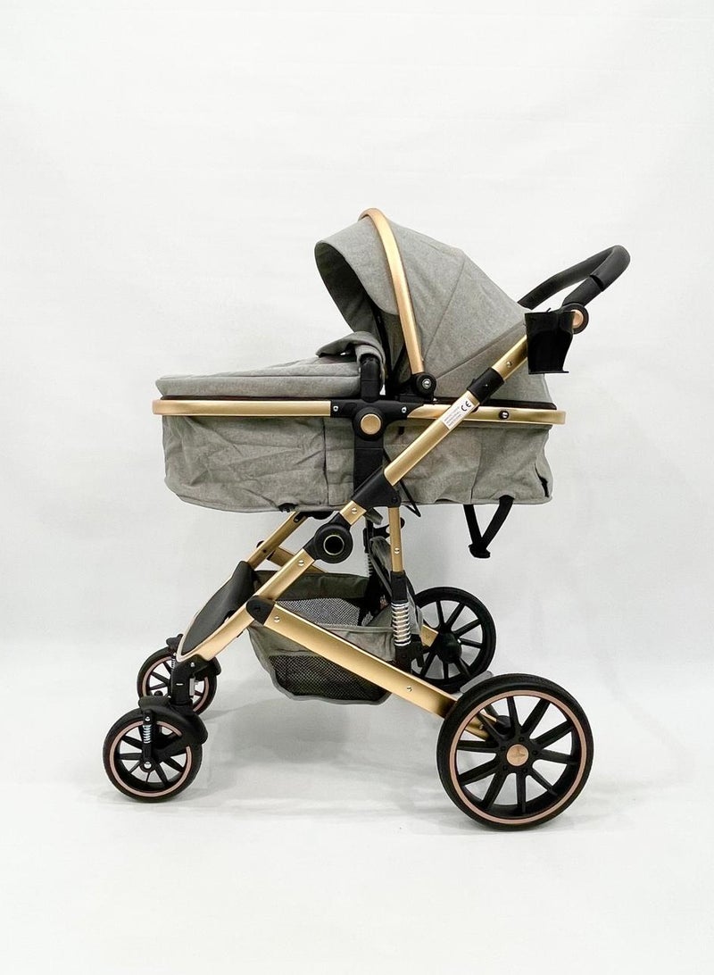 بورباي عربة أطفال بورباي 4‑في‑1 – من عربة إلى كرسي هزاز، حاملة مريحة، وحقيبة الأم - Image 4