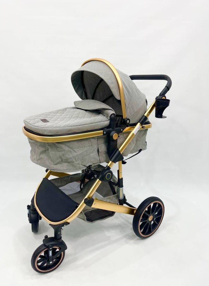 بورباي عربة أطفال بورباي 4‑في‑1 – من عربة إلى كرسي هزاز، حاملة مريحة، وحقيبة الأم - Image 5