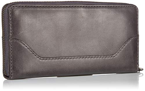 Frye Women's Melissa Zip Around Leather Wallet, Stylist Purse with Card Holder & Pockets, Carbon, One Size - Image 2