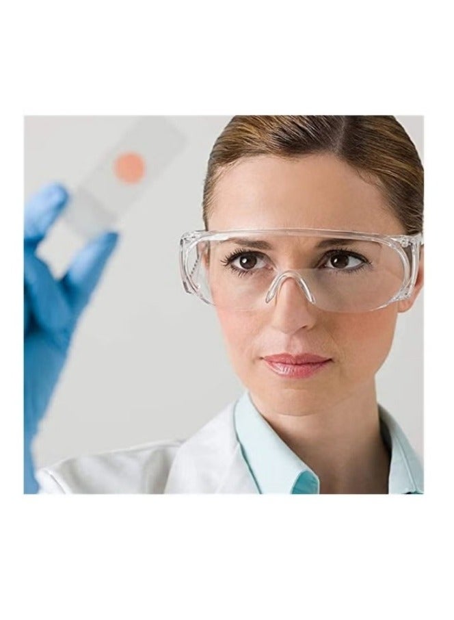 Anti Fog Safety Glasses, Safety Goggles Over Eyeglasses Pack of 3, Anti Dust Impact Scratch Resistant Splash Proof Chemical Clear Lens Wrap Around Eye Protection for Nurses Workers Architect etc - Image 4