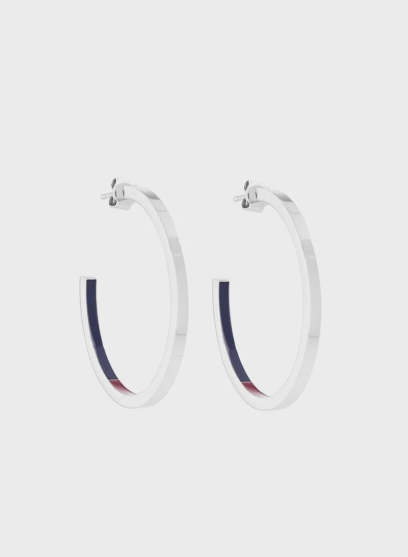 TOMMY HILFIGER Round Shape Titanium Earrings